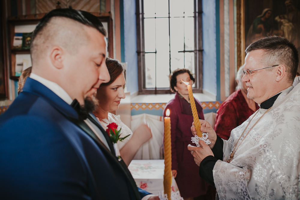 Paulina i Marcin – uroczystość prawosławna - fotograf ślubny Białystok Łomża Podlasie - Kamil Rumiński fotografia ślubna - fotograf ślubny Białystok Łomża