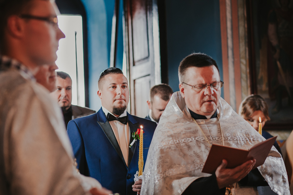 Paulina i Marcin – uroczystość prawosławna - fotograf ślubny Białystok Łomża Podlasie - Kamil Rumiński fotografia ślubna - fotograf ślubny Białystok Łomża