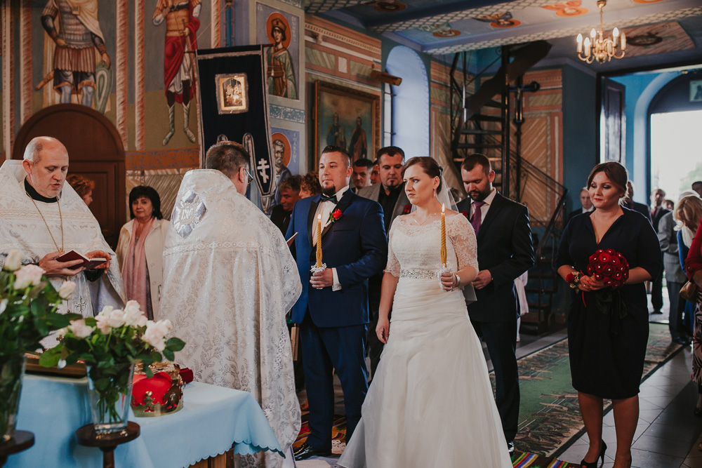 Paulina i Marcin – uroczystość prawosławna - fotograf ślubny Białystok Łomża Podlasie - Kamil Rumiński fotografia ślubna - fotograf ślubny Białystok Łomża