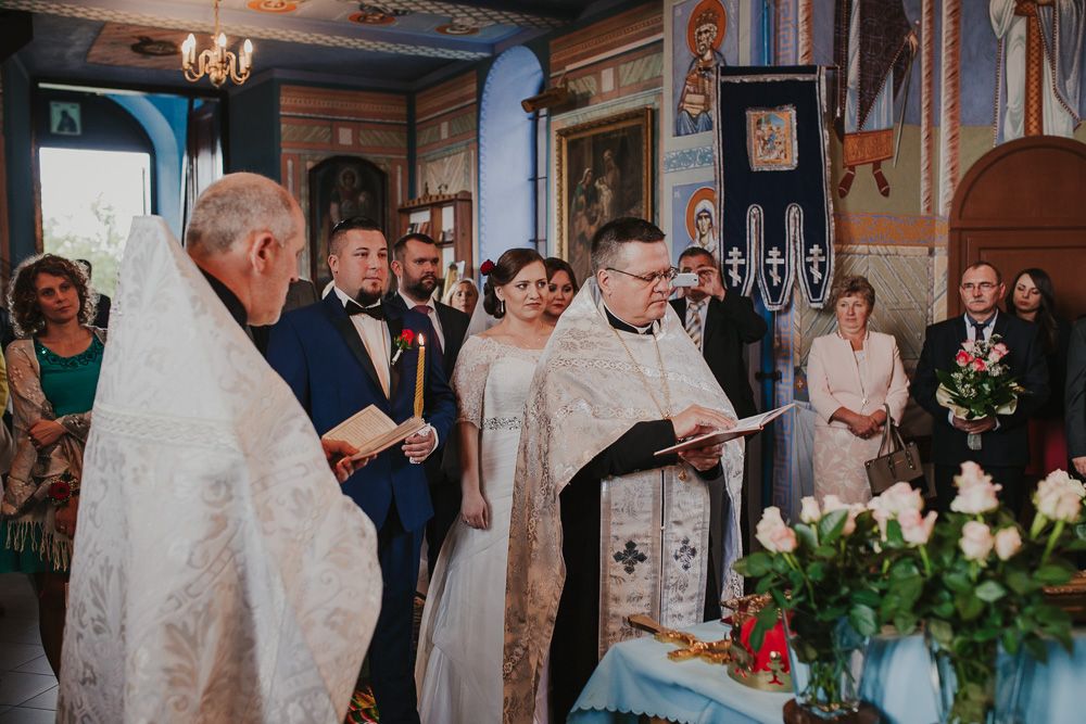 Paulina i Marcin – uroczystość prawosławna - fotograf ślubny Białystok Łomża Podlasie - Kamil Rumiński fotografia ślubna - fotograf ślubny Białystok Łomża