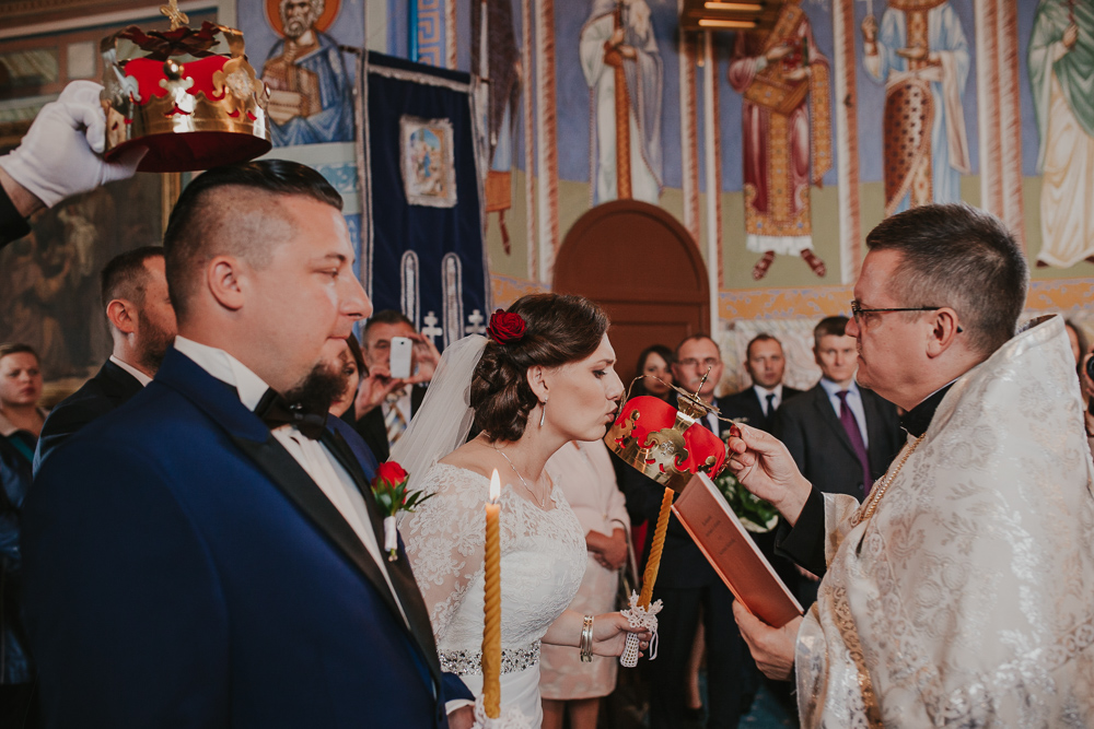 Paulina i Marcin – uroczystość prawosławna - fotograf ślubny Białystok Łomża Podlasie - Kamil Rumiński fotografia ślubna - fotograf ślubny Białystok Łomża