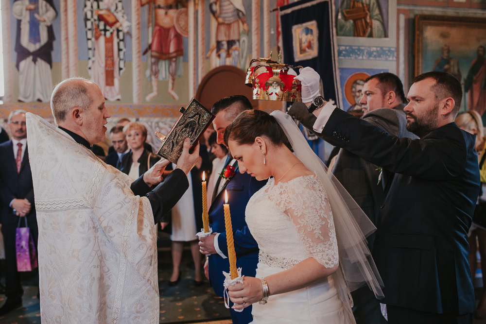 Paulina i Marcin – uroczystość prawosławna - fotograf ślubny Białystok Łomża Podlasie - Kamil Rumiński fotografia ślubna - fotograf ślubny Białystok Łomża