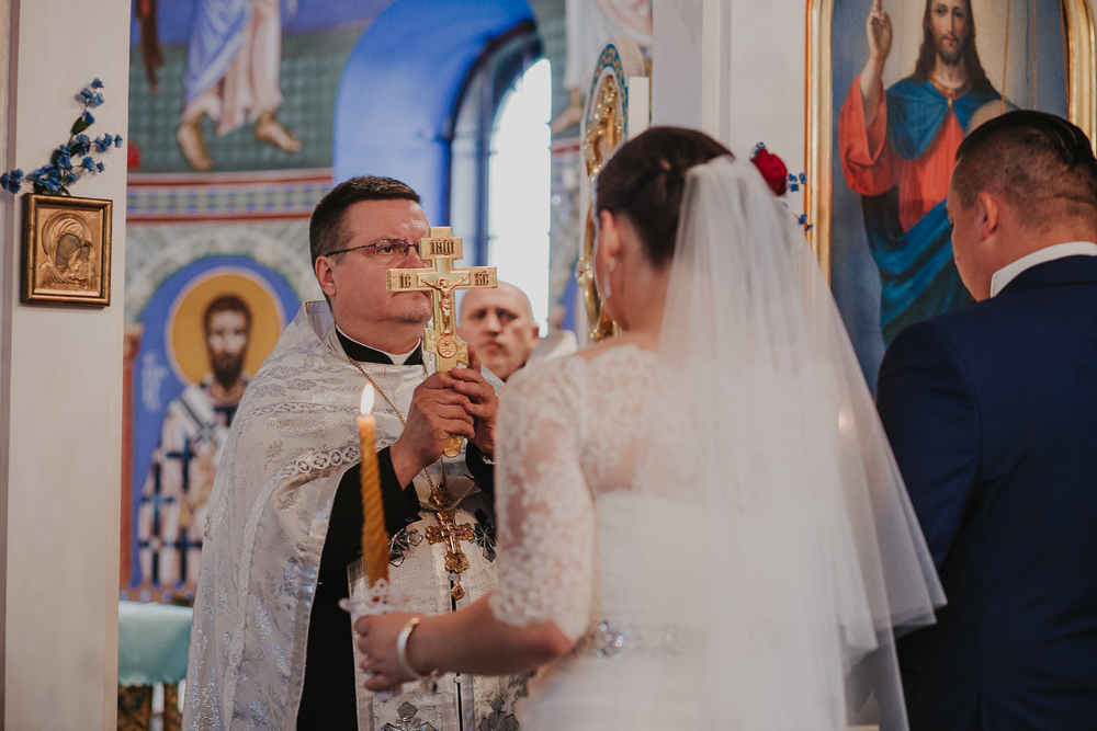 Paulina i Marcin – uroczystość prawosławna - fotograf ślubny Białystok Łomża Podlasie - Kamil Rumiński fotografia ślubna - fotograf ślubny Białystok Łomża