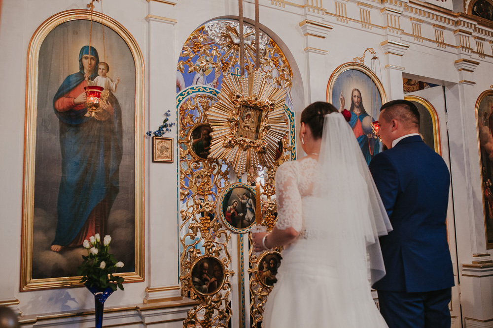 Paulina i Marcin – uroczystość prawosławna - fotograf ślubny Białystok Łomża Podlasie - Kamil Rumiński fotografia ślubna - fotograf ślubny Białystok Łomża